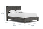 MODMEACK1:Meadow Panel Bed & Dresser & M, 