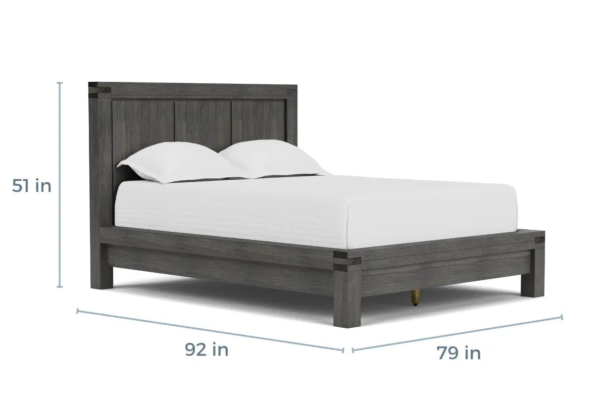MODMEACK1:Meadow Panel Bed & Dresser & M, 