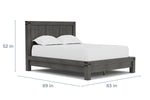 MODMEAEK1:Meadow Panel Bed & Dresser & M, 