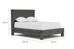 MEADOWGR3:Meadow Panel Bed & Dresser & M, 