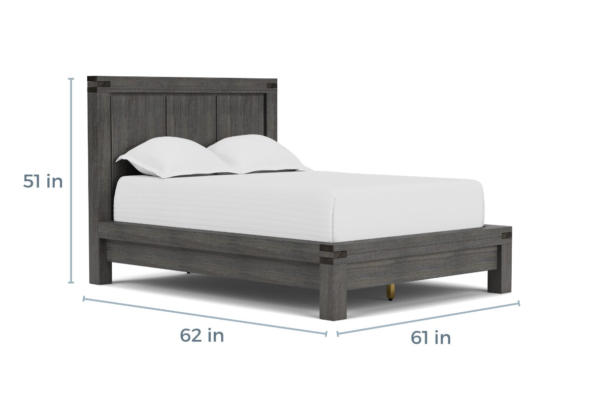 MODMEAF01:Meadow Panel Bed & Dresser & M, 
