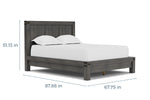 MODMEAQ01:Meadow Panel Bed & Dresser & M, 