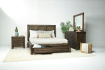 MEADOW004:Meadow Panel Bed w/ Storage in Brown, California King, Image 5