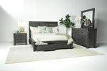 MEADOW016:Meadow Panel Bed w/ Storage in Gray, California King, Image 5