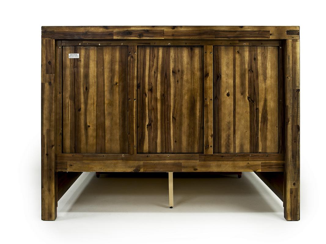 MEADOW004:Meadow Panel Bed w/ Storage in Brown, California King, Image 4
