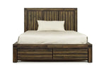 MEADOW010:Meadow Panel Bed w/ Storage in Brown, Full, Image 2