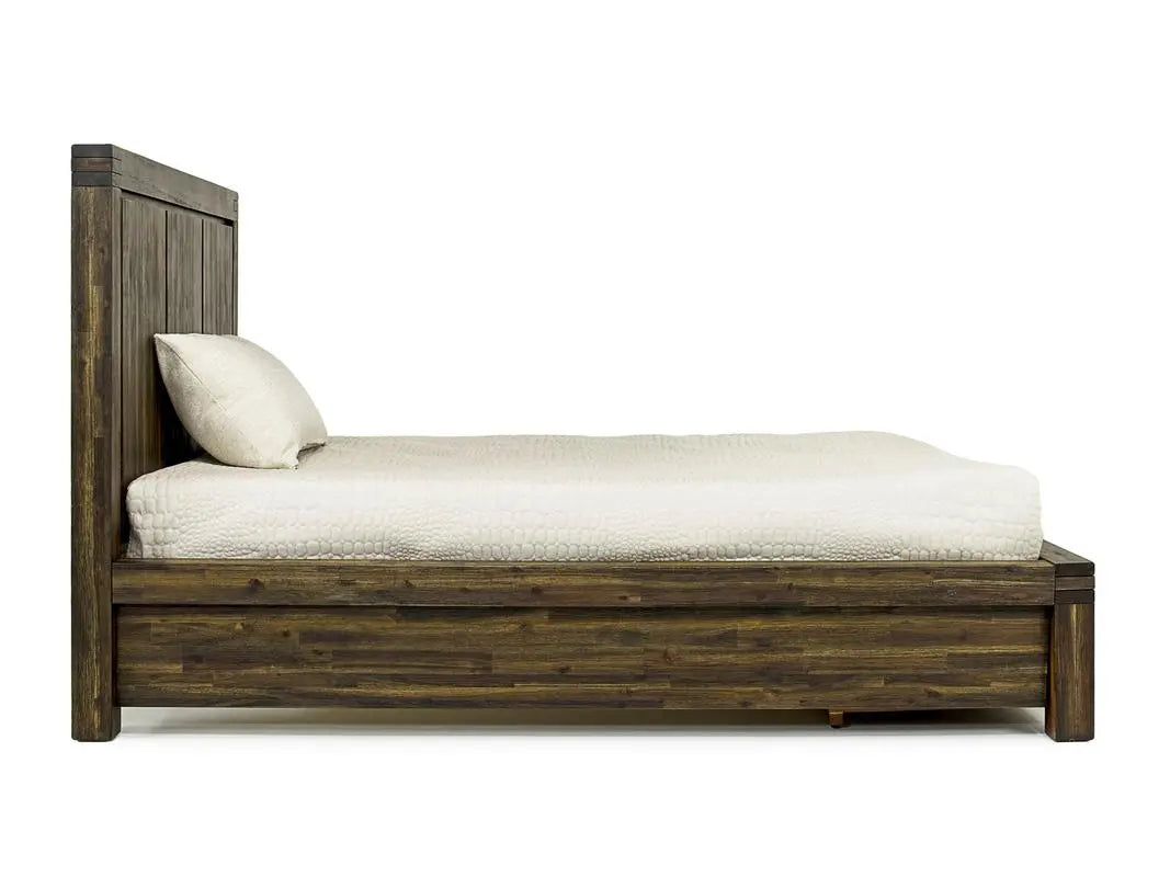 MEADOW010:Meadow Panel Bed w/ Storage in Brown, Full, Image 3