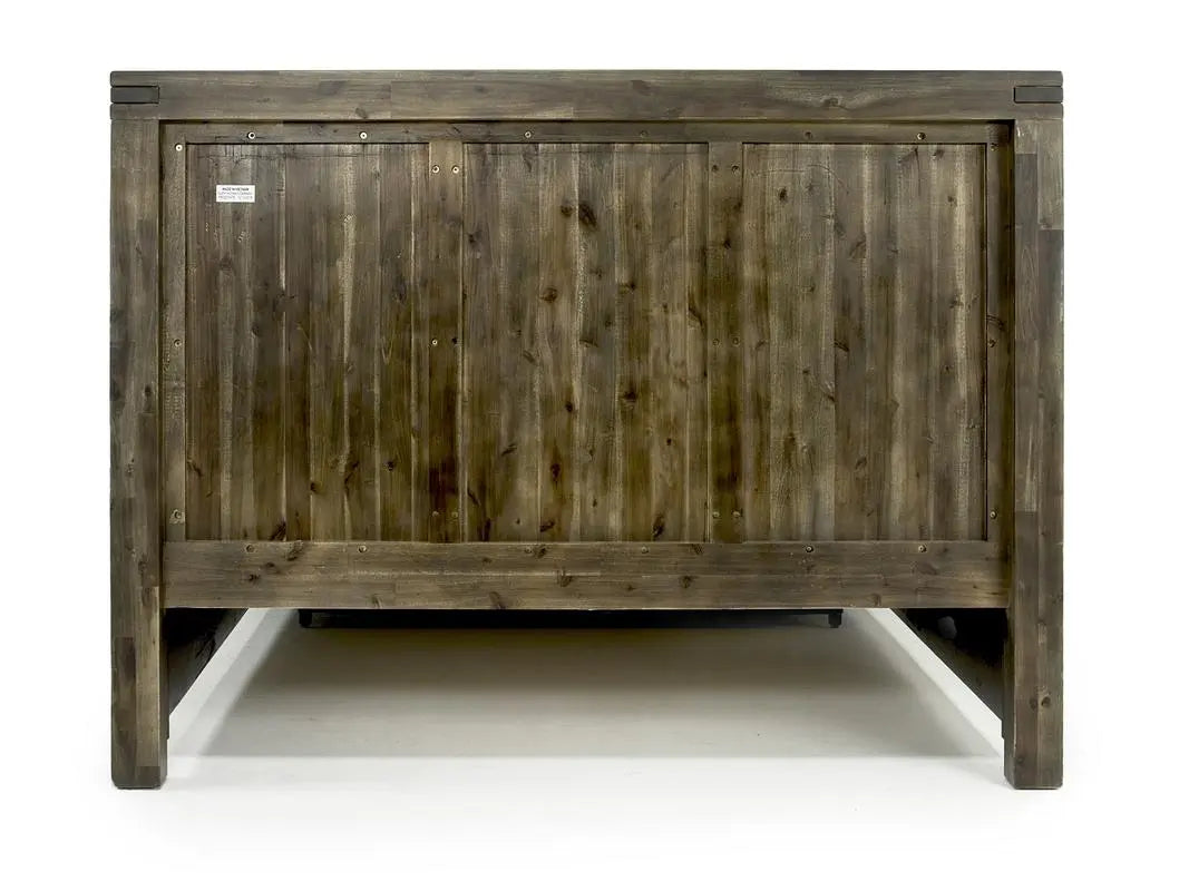 MEADOW013:Meadow Panel Bed w/ Storage in Gray, Queen, Image 4