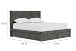 MEADOW021:Meadow Panel Bed & Dresser & M, 
