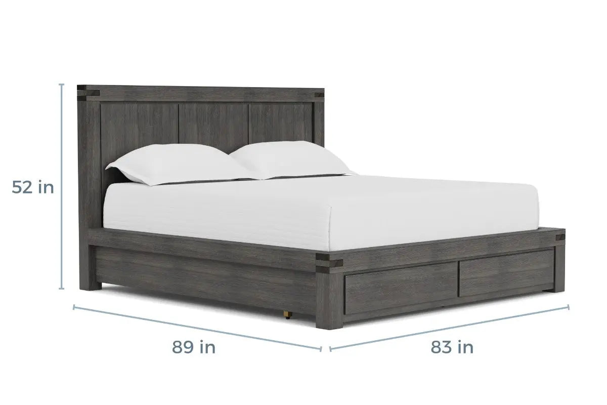 MEADOW021:Meadow Panel Bed & Dresser & M, 