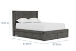 MEADOW014:Meadow Panel Bed & Dresser & M, 