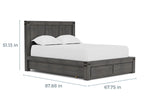 MEADOW015:Meadow Panel Bed & Dresser & M, 