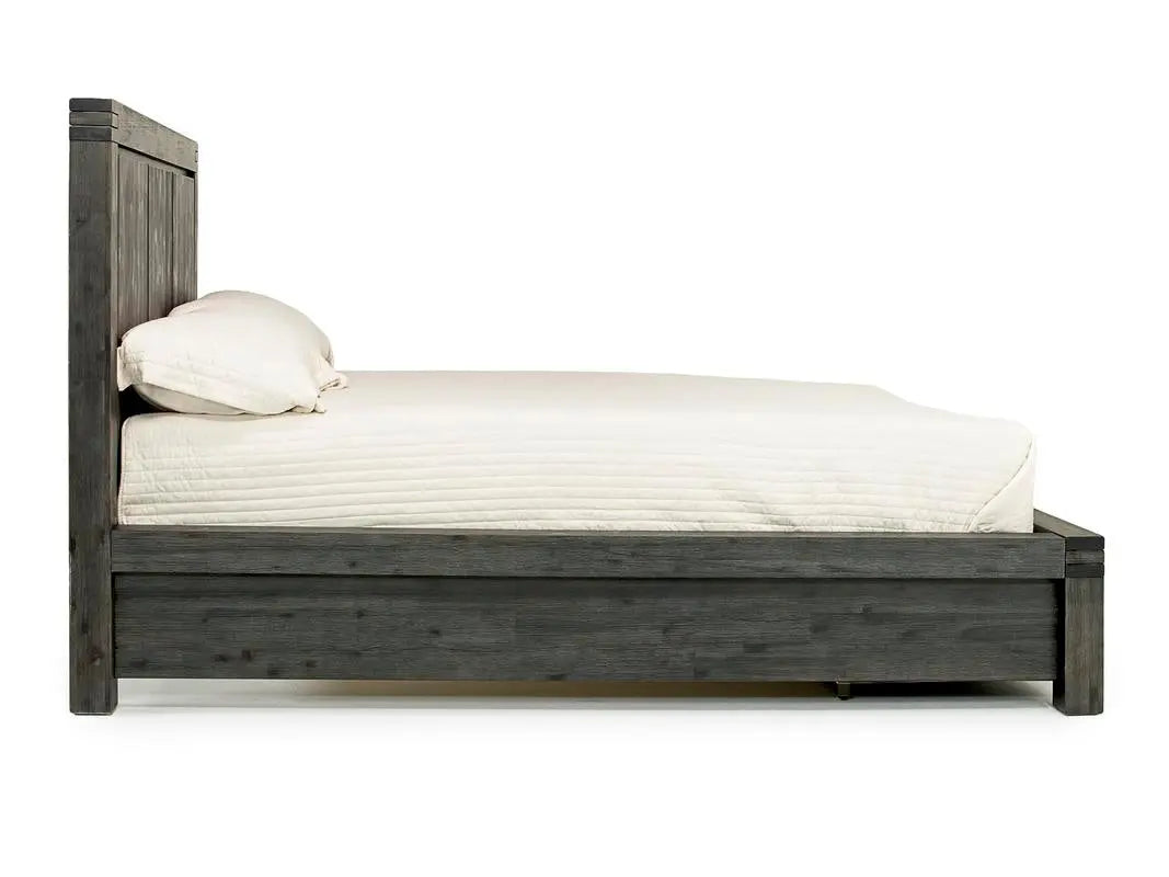 MEADOW016:Meadow Panel Bed w/ Storage in Gray, California King, Image 3