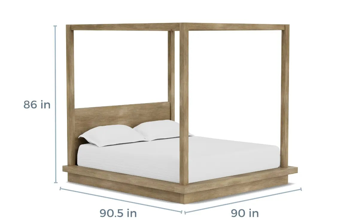 MELBEDR07:Melbourne Canopy Bed & Dresser, 