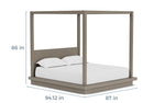 MELBEDR23:Melbourne Canopy Bed, 