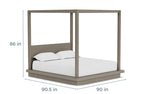 MELBEDR26:Melbourne Canopy Bed, 