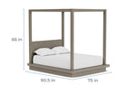 MELBEDR20:Melbourne Canopy Bed, 