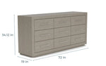 MELBEDR16:Melbourne Panel Bed & Dresser , 