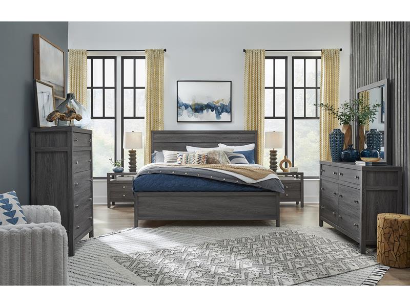 MERRIFI41:Merrifield Panel Bed, Styled