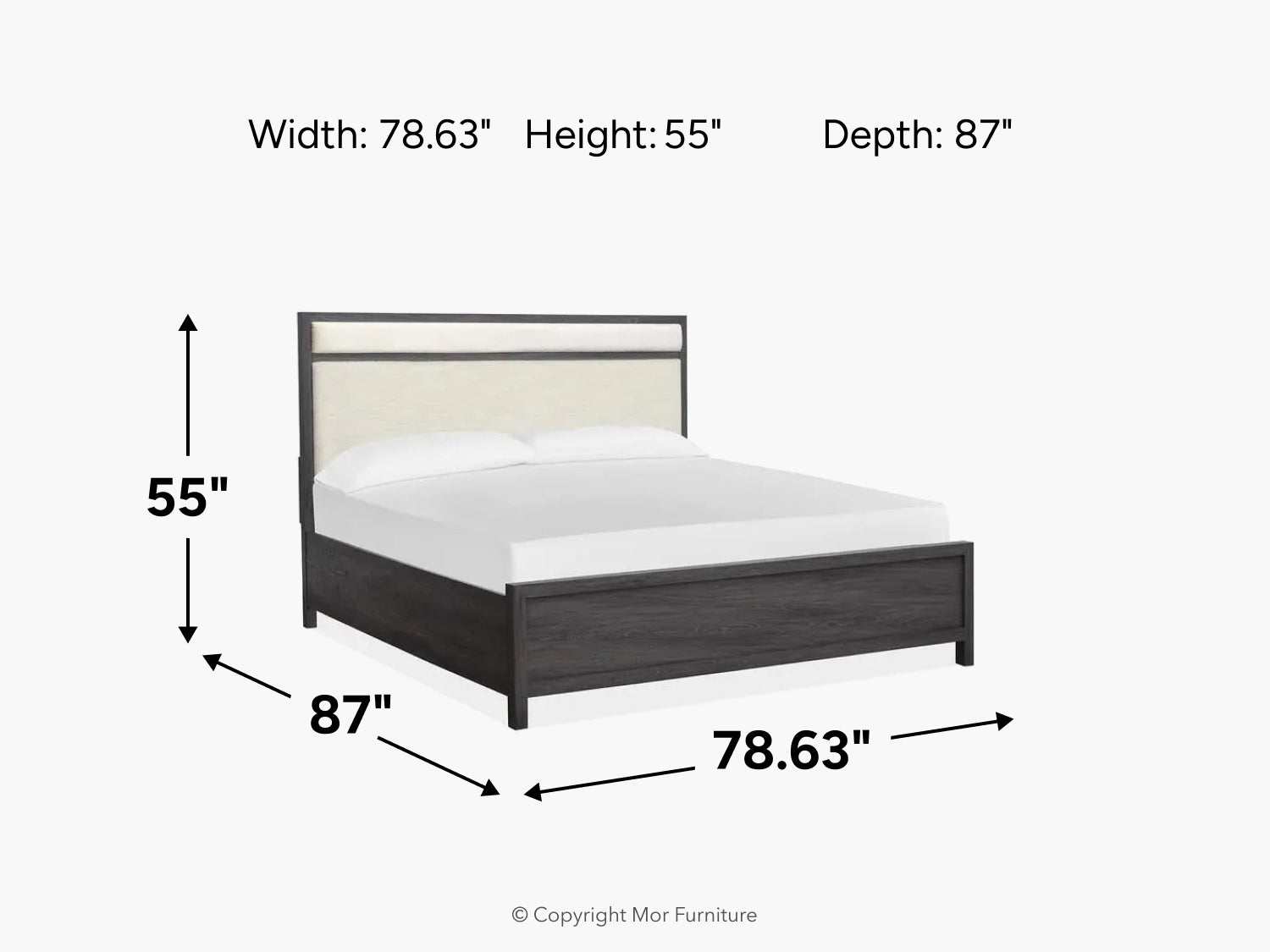 MERRIFI44:Merrifield Upholstered Bed, 