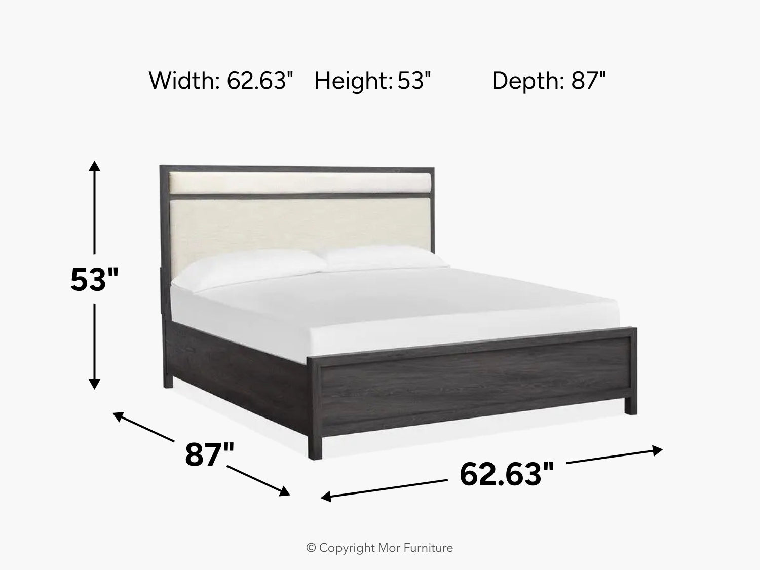 MERRIFI53:Merrifield Upholstered Bed, 