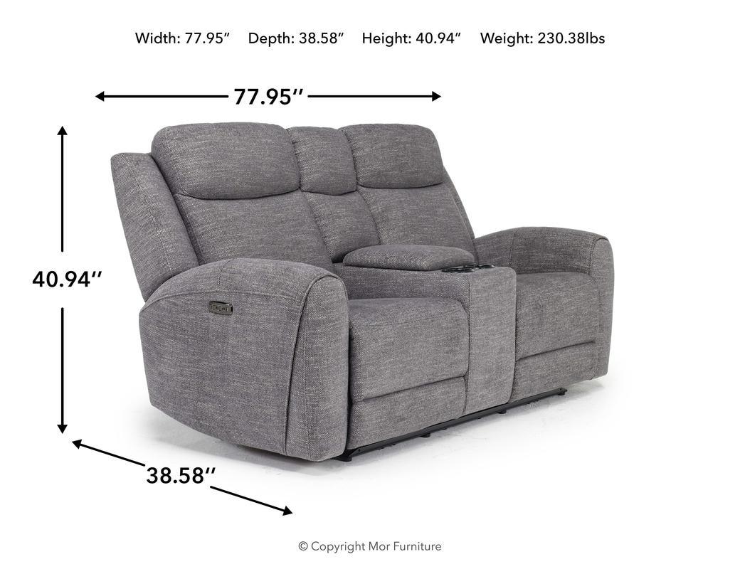 089910113:Mia 2 Power Console Loveseat, Angle