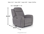 669103705:Mia 2 Power Recliner, Angle