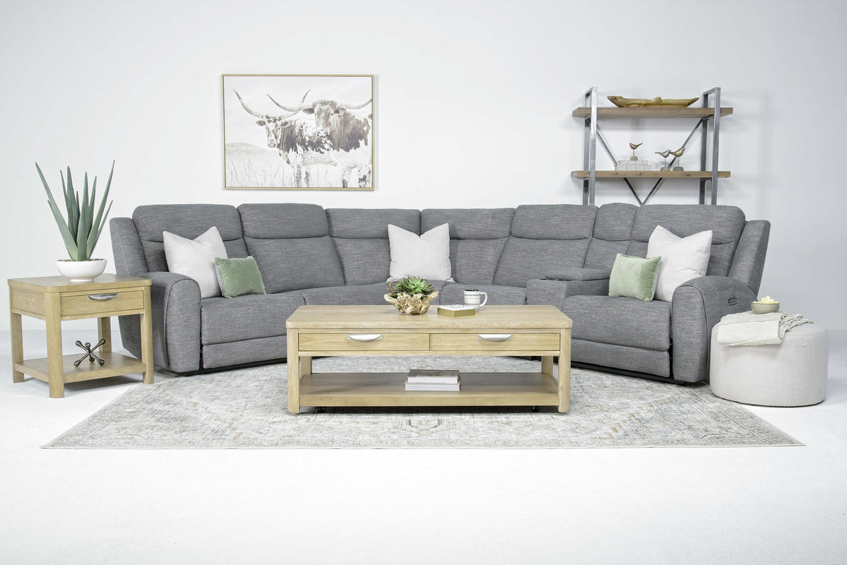 MIA000004:Mia 6 Piece 2 Power Sectional, Styled