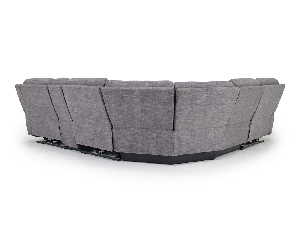 MIA000005:Mia 6 Piece 2 Power Sectional , Back