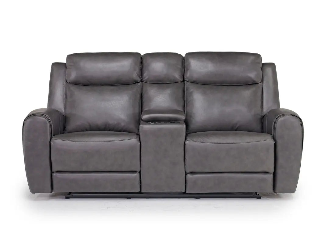 466645903:Mia Reclining Console Loveseat, Front
