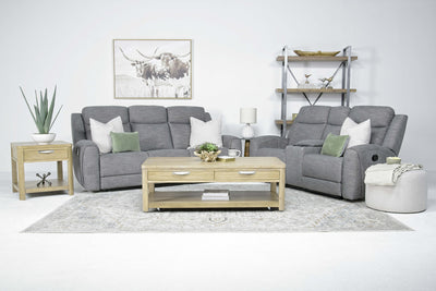 MIA000000:Mia Reclining Sofa & Console L, Styled