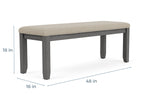 147128658:Miami Dining Bench, 