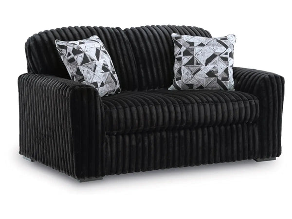 Ashley Midnight Madness Loveseat In Onyx | Loveseats | Living Room