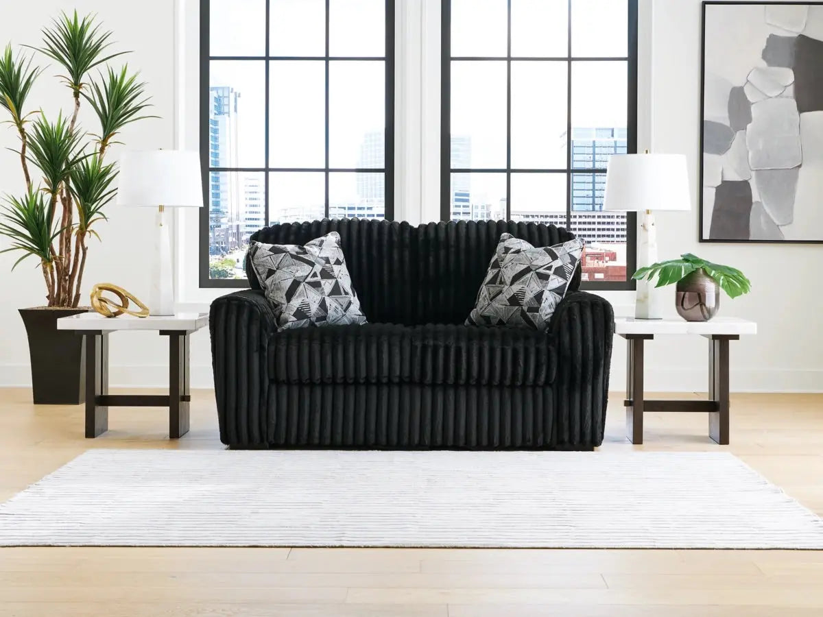 083924255:Midnight Madness Loveseat, Styled