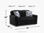 083924255:Midnight Madness Loveseat, 