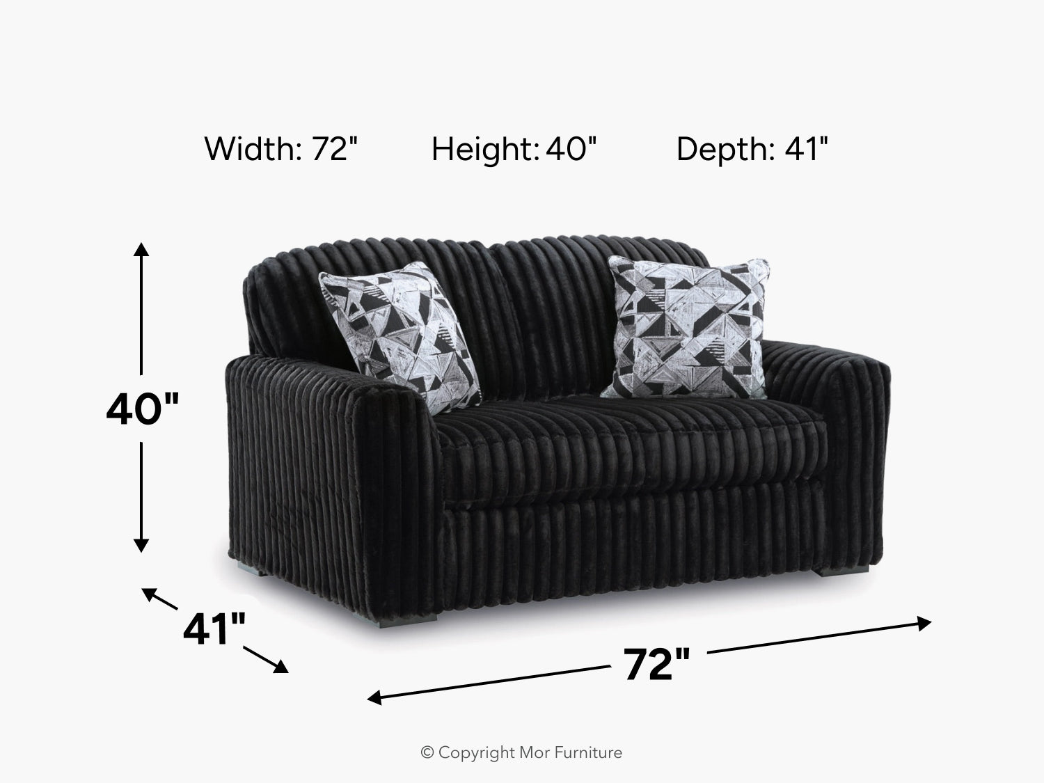 083924255:Midnight Madness Loveseat, 