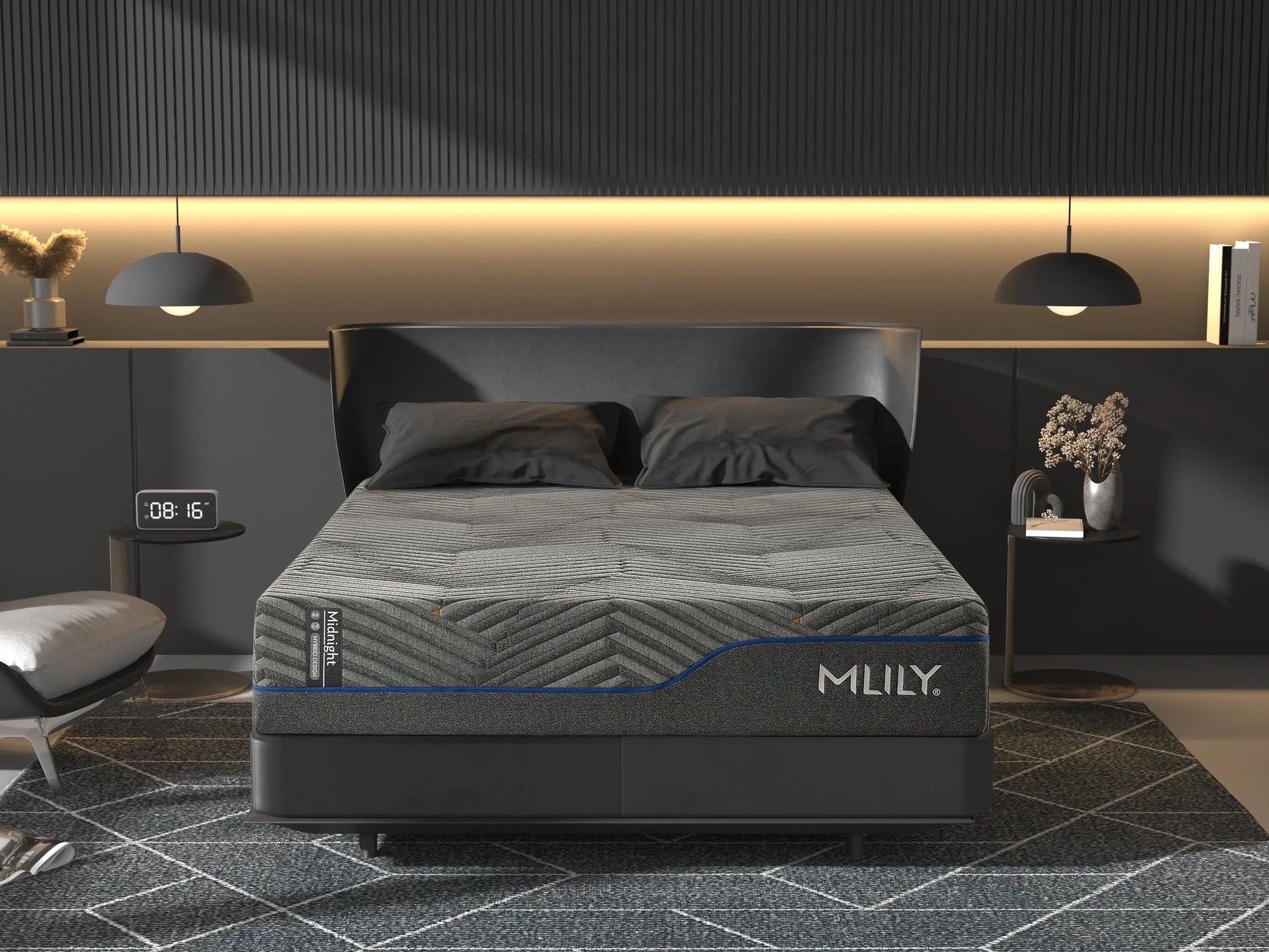233739917:Midnight 3.0 Plush Mattress Styled