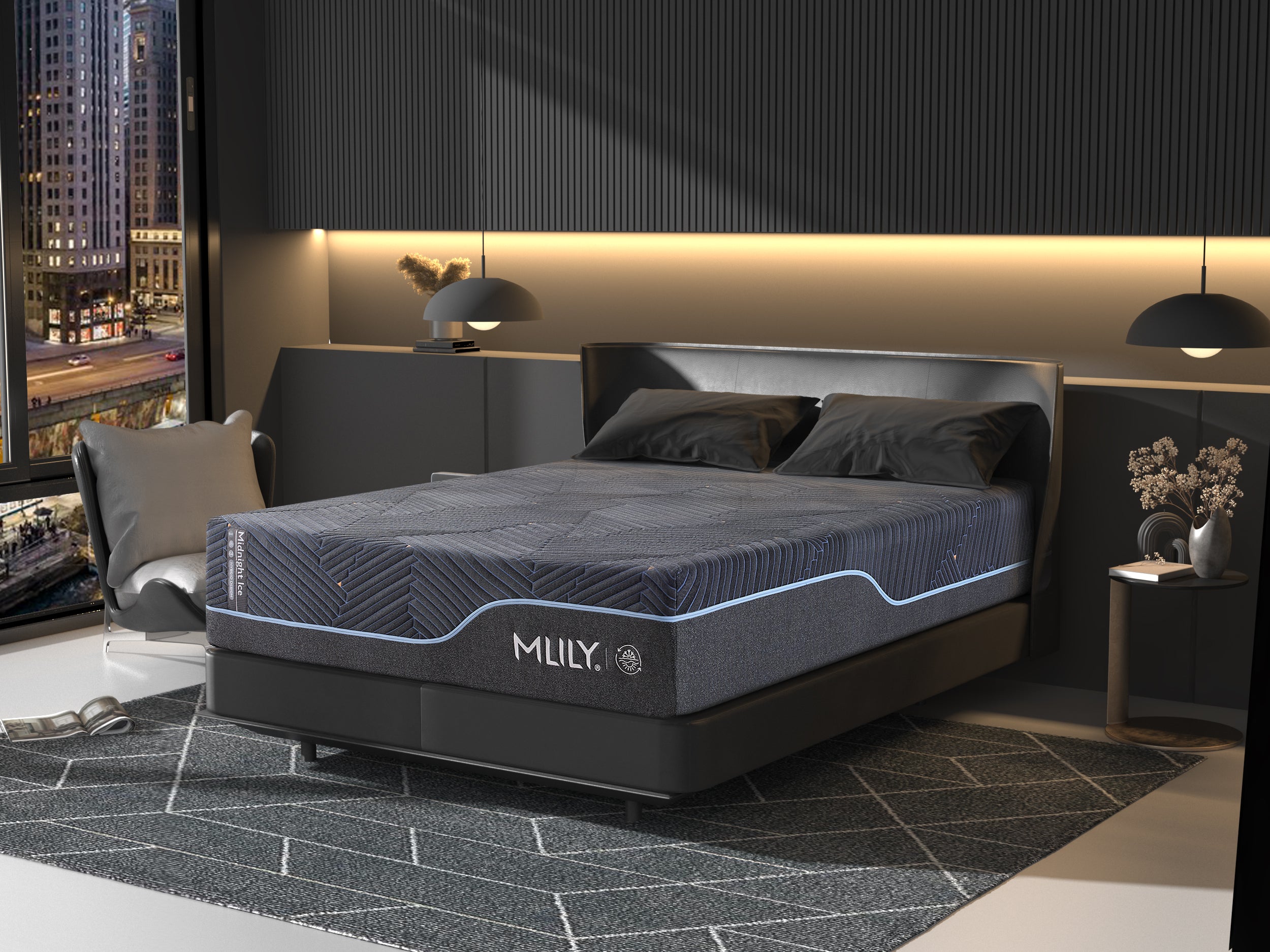 135256908:Midnight Ice 3.0 Plush Mattress Styled