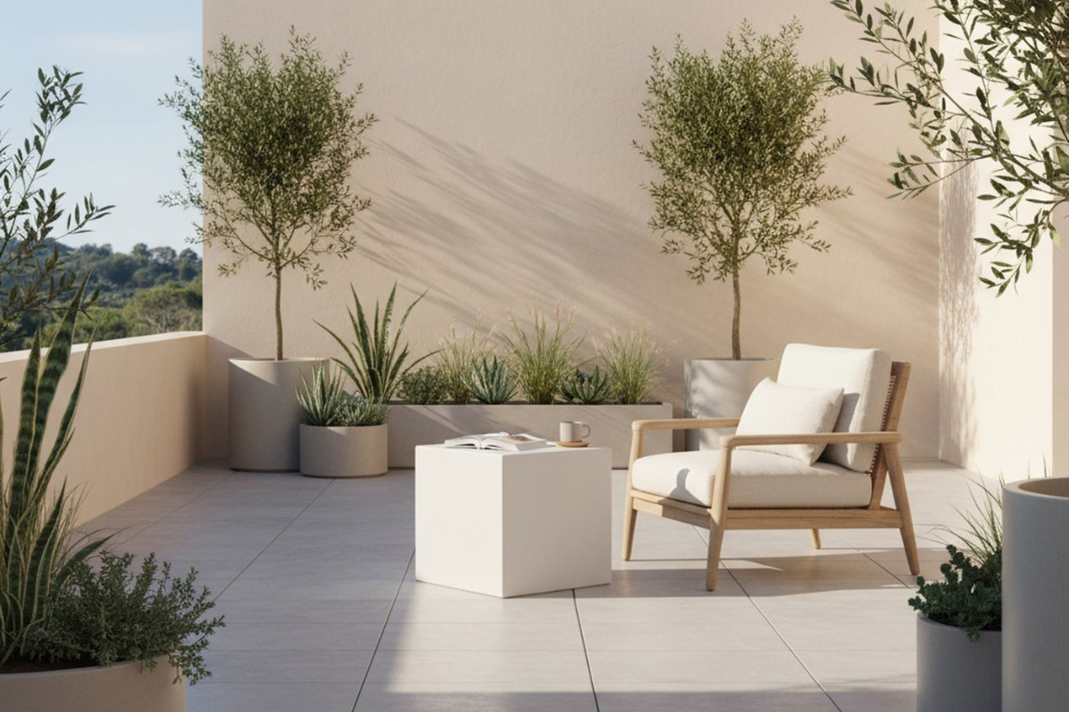 132229210:Minerra Outdoor End Table, Styled