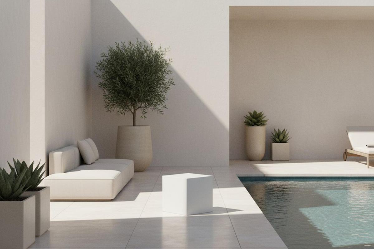 132229210:Minerra Outdoor End Table, Styled