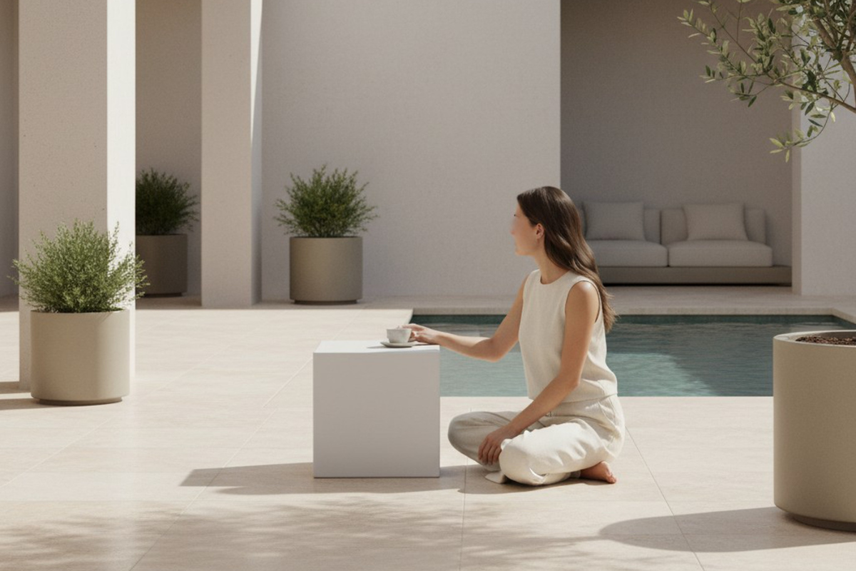 132229210:Minerra Outdoor End Table, Styled