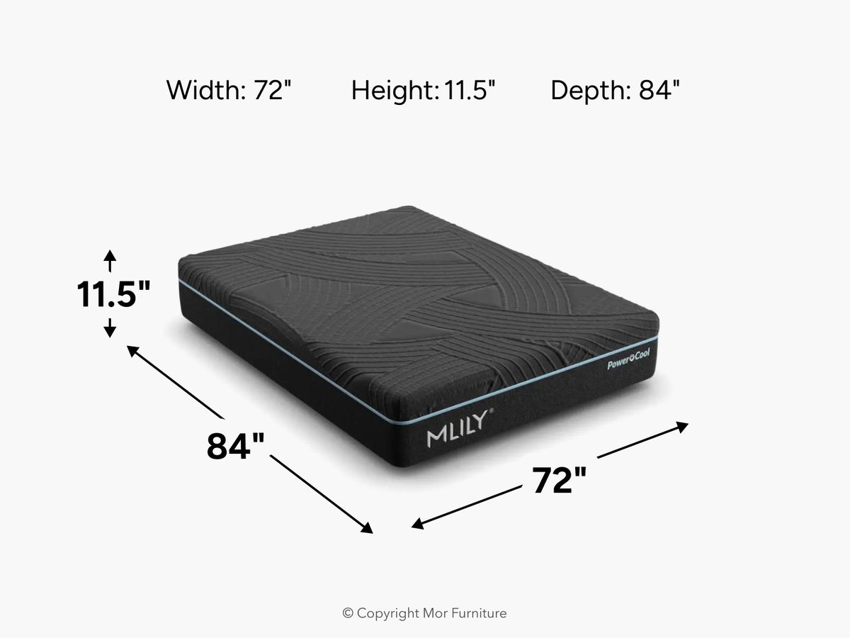 556771710:Mlily 11.5 Inch Powercool Firm Hybrid Mattress, 