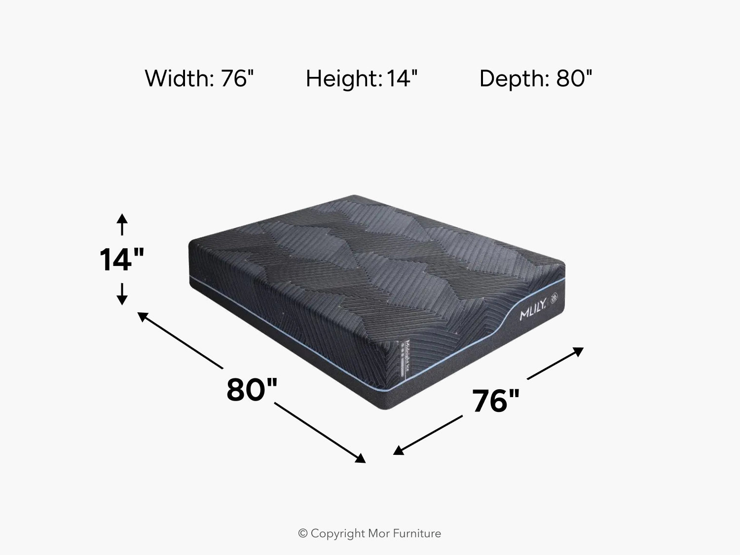135256908:Mlily Midnight Ice 3.0 Plush Mattress, 