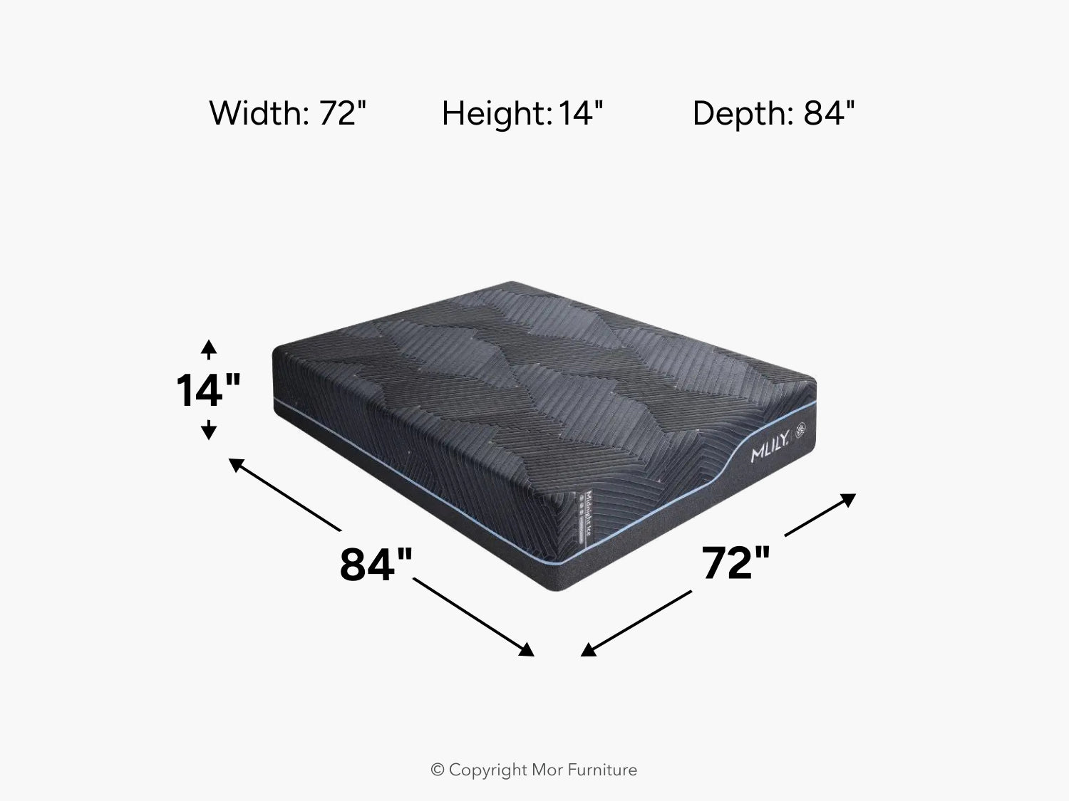 980455584:Mlily Midnight Ice 3.0 Plush Mattress, 