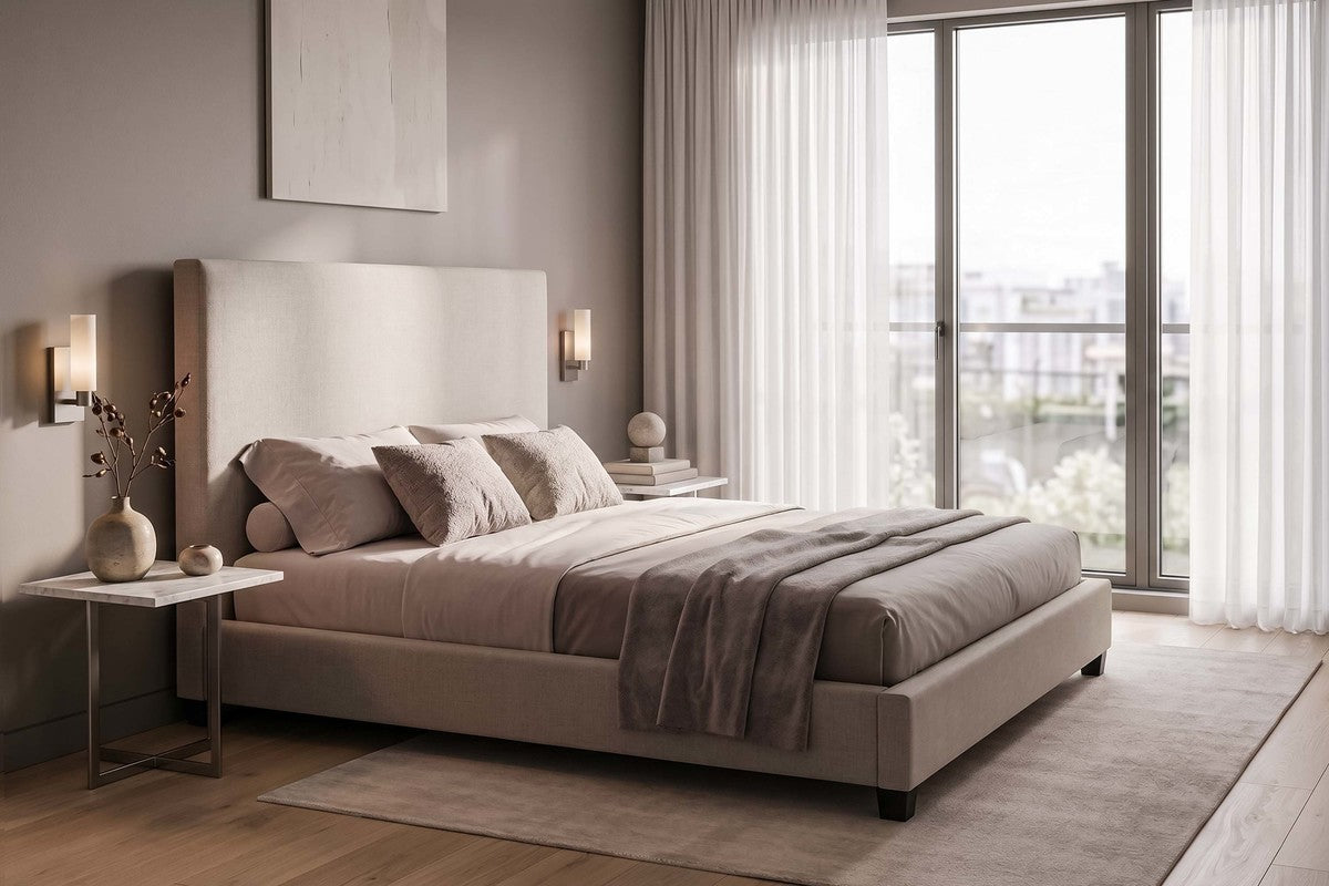 MODRNII40:Modern Upholstered Bed, 