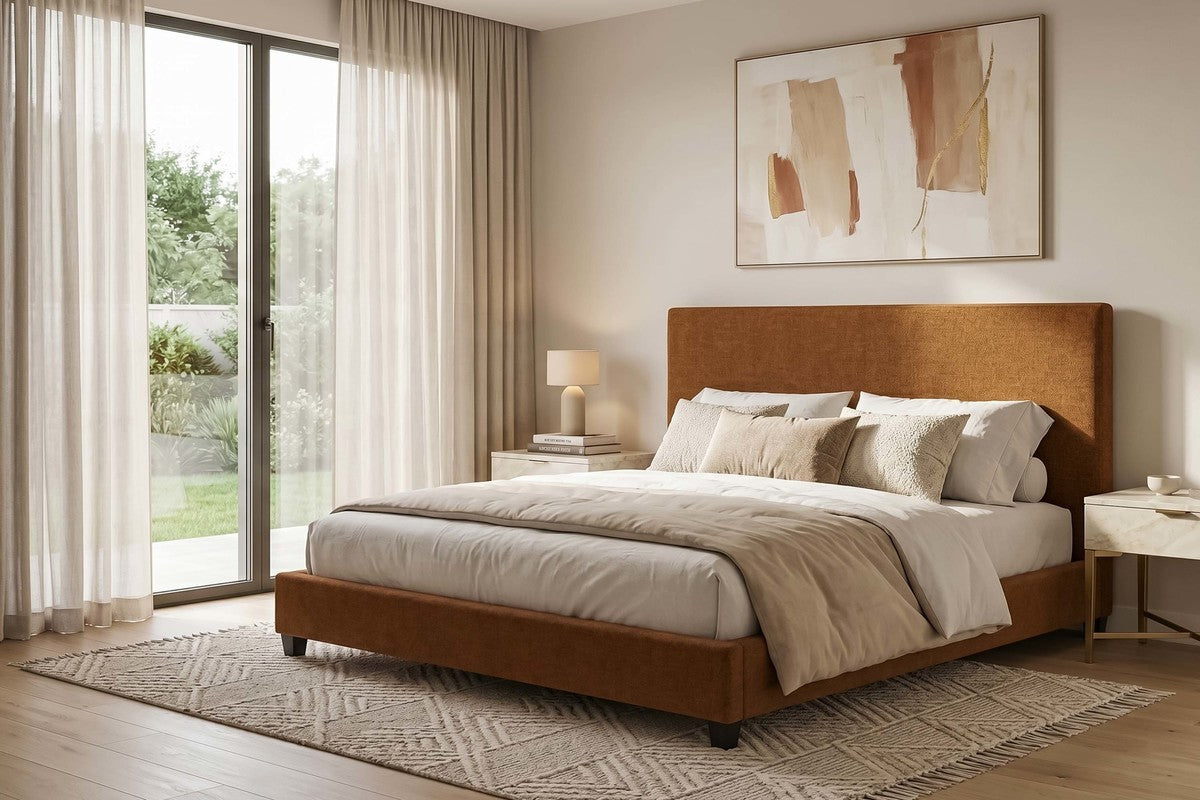 MODRNII13:Modern Upholstered Bed, 