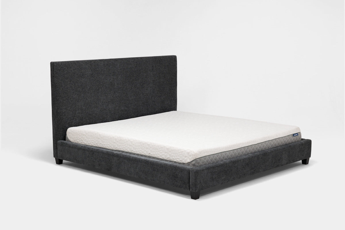 MODRNII22:Modern Upholstered Bed, Angled