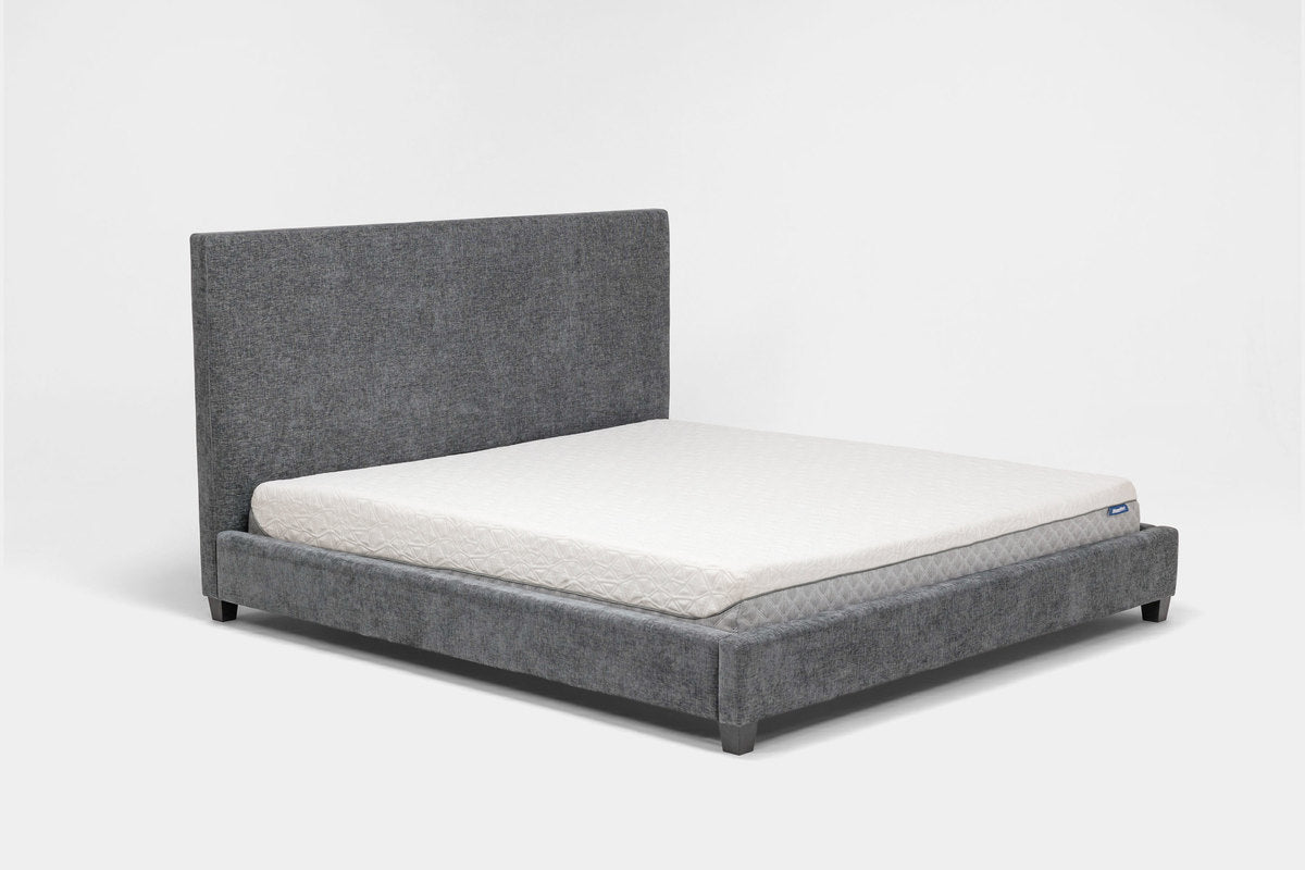 MODRNII22:Modern Upholstered Bed, Angled