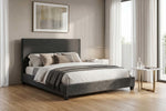 MODRNII22:Modern Upholstered Bed, Styled