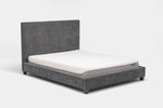 MODRNII25:Modern Upholstered Bed, Angled